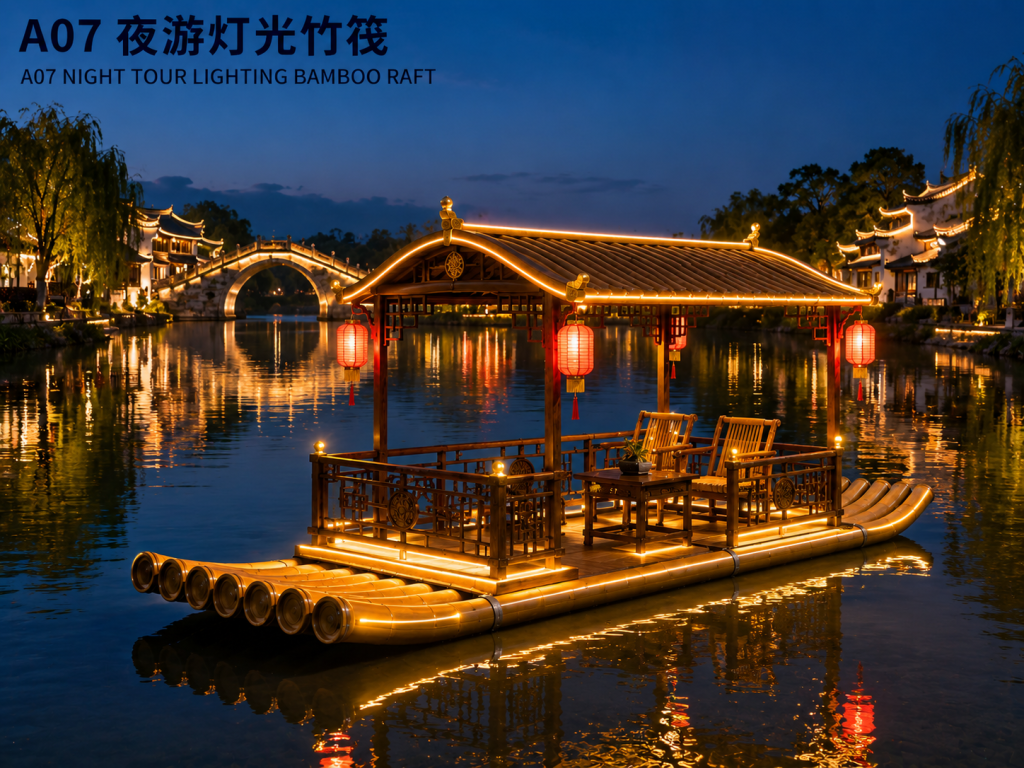 A06 夜游灯光竹筏 产品图示二